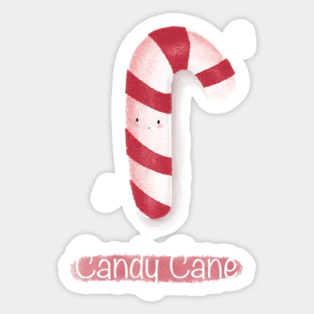 Candy Cane Sticker by Mydrawingsz